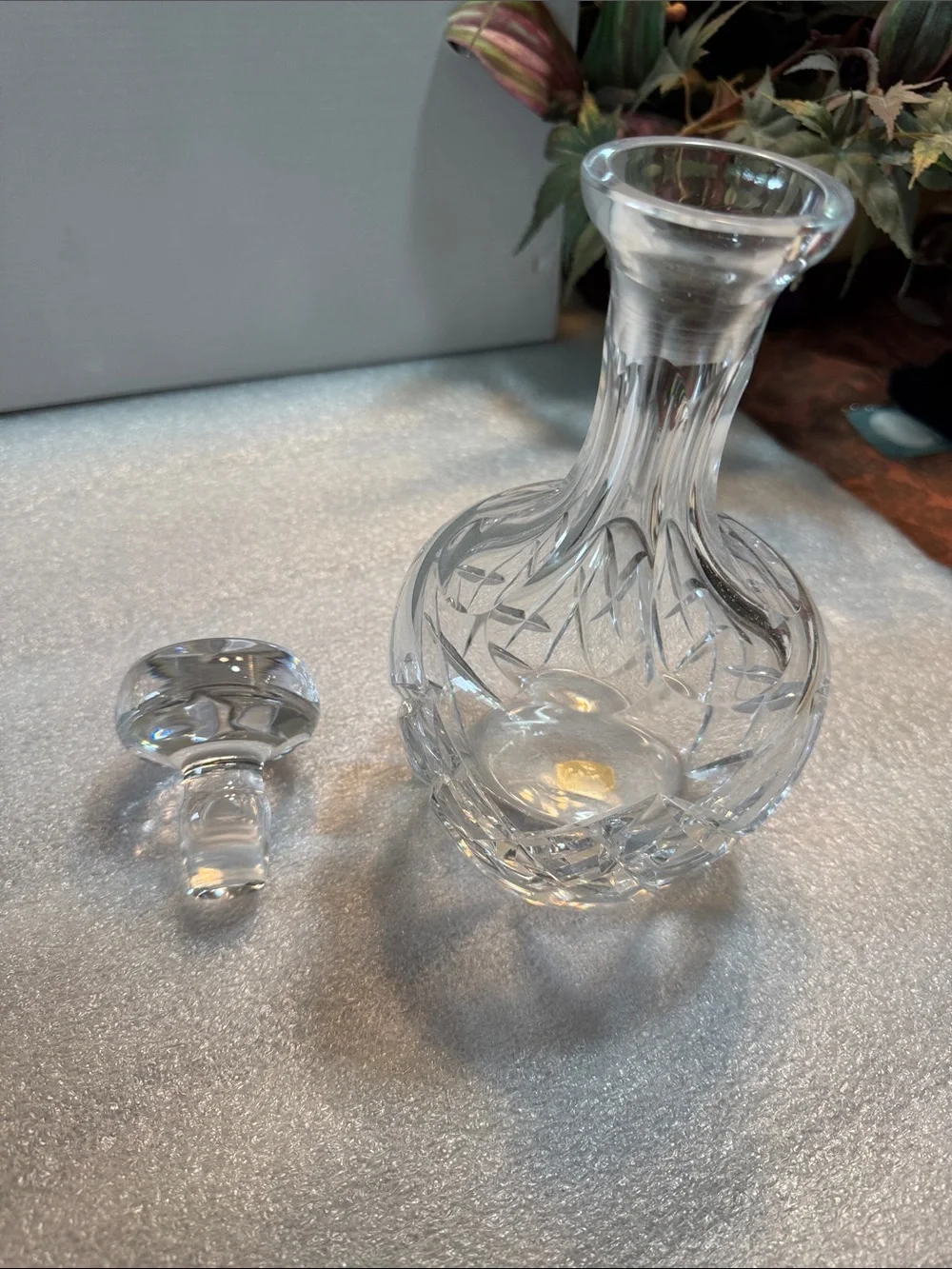 Vintage Atlantis Full Lead Crystal Glass Decanter with Stopper
